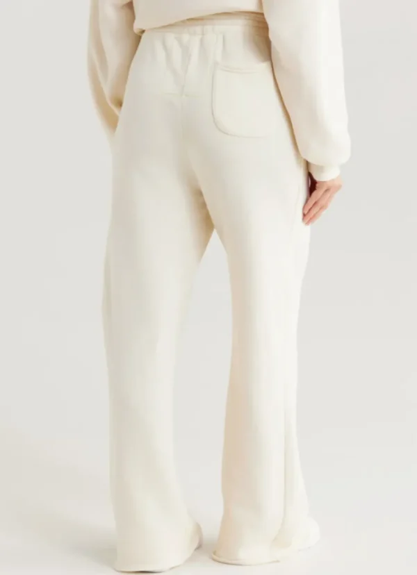 Best Aviator Nation Wide Leg Women’s Pocket Sweatpants Vintage White