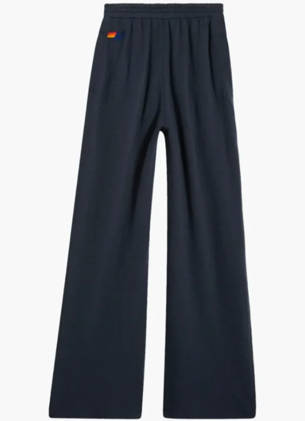 Best Aviator Nation Wide Leg Women’s Pocket Sweatpants Charcoal