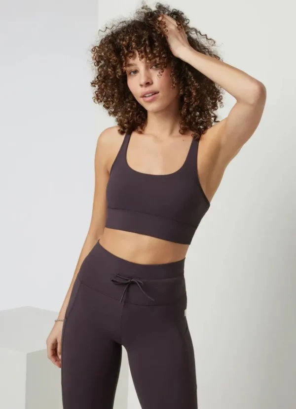 Online vuori Yosemite Longline Bra Sangria